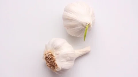 Garlic with a rotating view Stock Footage 94833421