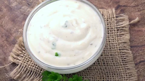 Garlic Sauce (seamless loopable; 4K) Stock Footage 63160395