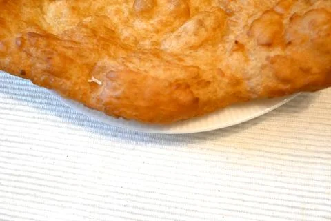 Garlic scone on a plate Photos