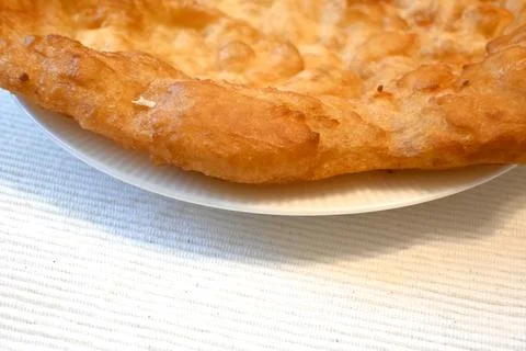 Garlic scone on a plate 스톡 사진