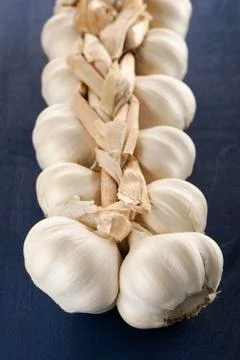 Garlic string Stock Photos