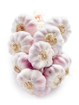 Garlic string Stock Photos