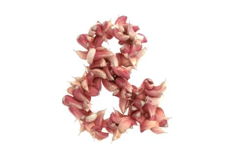Garlic symbol on white background Stock Illustration