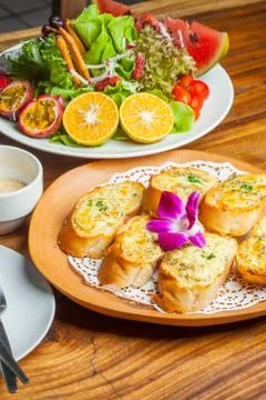 Garlic toast Stock Photos