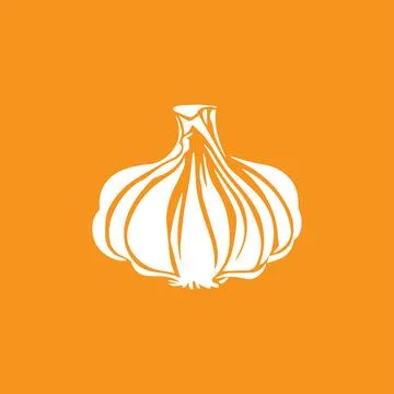 Garlic vector art design Ilustración de archivo