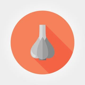 Garlic vector icon Stock Illustration