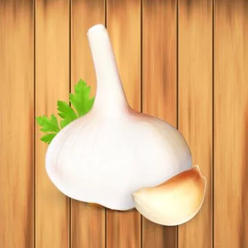 Garlic. Vector icon Stock Illustration
