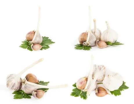 Garlic vegetables Stock Photos