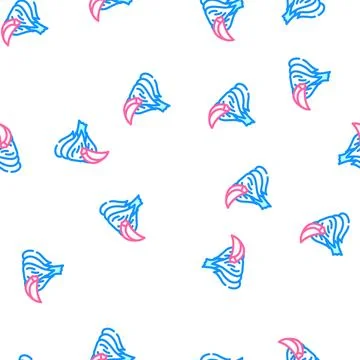 Garlic whole slice cut vector seamless pattern Stock Illustration