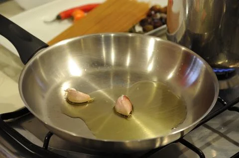 Garlic's Sautee 写真素材