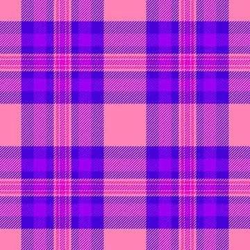 Garment fabric seamless plaid, empty texture vector tartan. Rose textile pa.. Stock Illustration