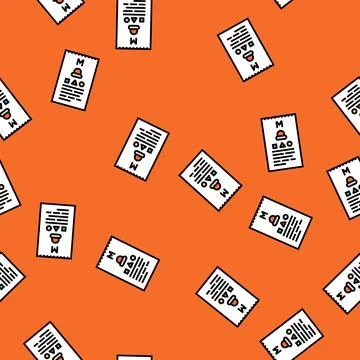 Garment label clothes care vector seamless pattern Stock Illustration