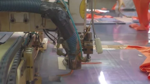Garment laser technology Stock Footage 149087367