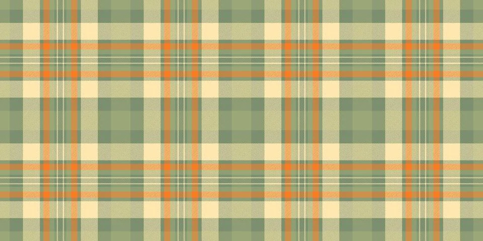 Garment pattern fabric textile, chic tartan plaid seamless. Regular check t.. Stock Illustration