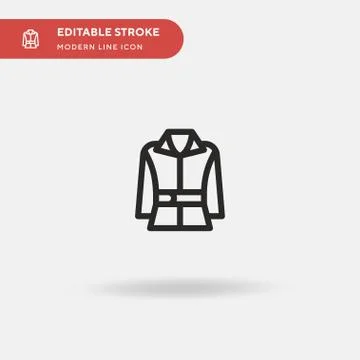 Garment Simple vector icon. Illustration symbol design template for web mobil Stock Illustration