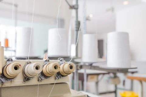 Garment weaver machine Stock Photos