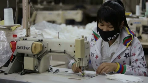 Garment Worker Stock Footage 33799553
