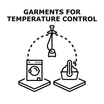 Garments for temperature control concept vector illustration Stock Illustration