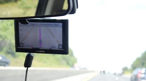Garmin GPS - driving Stock Footage 68443649
