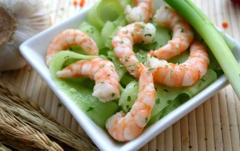 Garnelensalat Stock Photos