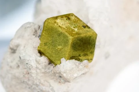 Garnet Andradite on matrix 스톡 사진