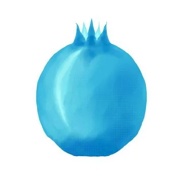 Garnet is blue. Stock Illustration