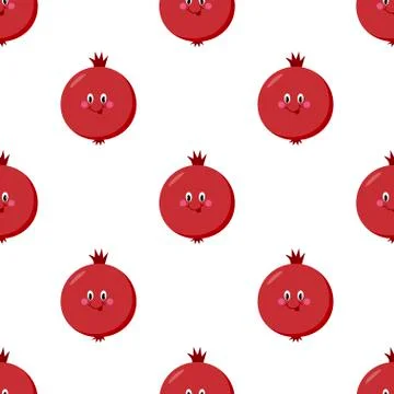 Garnet cartoon seamless pattern vector Illustrazione stock
