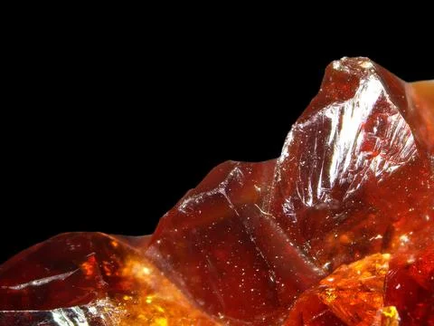 Garnet, closeup of the gemstone Stock Photos