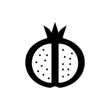 Garnet icon element of fruit icon for mobile concept and web apps. Thin line  Stock Illustration