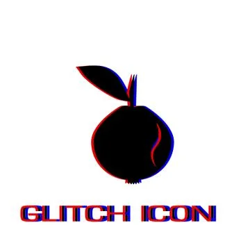 Garnet icon flat. Stock Illustration