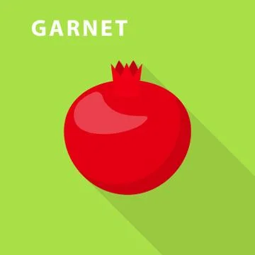Garnet icon, flat style イラスト素材