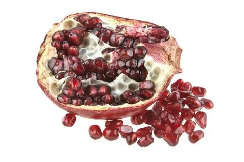Garnet isolated on white background Stock Photos