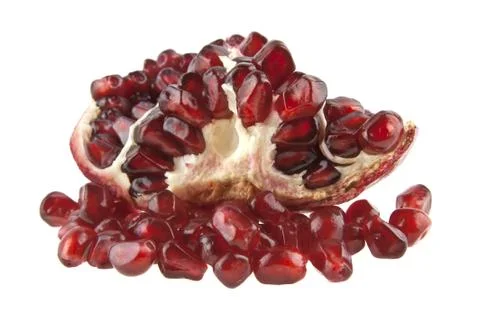 Garnet isolated on white background Stock Photos