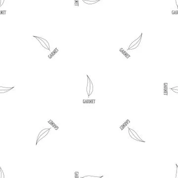 Garnet leaf pattern seamless vector 스톡 일러스트