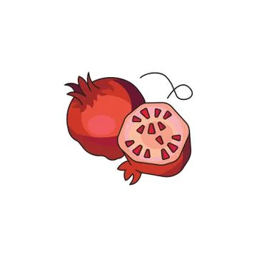 Garnet vector icon on a white background Stock Illustration