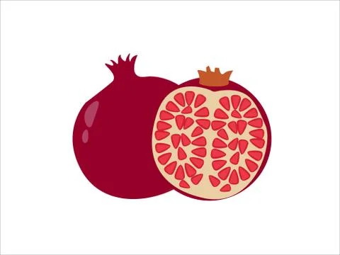 Garnet vector illustration on white background. Stock Illustration