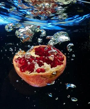 Garnet in the water Foto stock