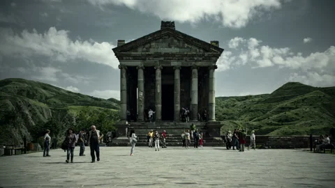 Garni Pagan Temple Stock Footage 99163608