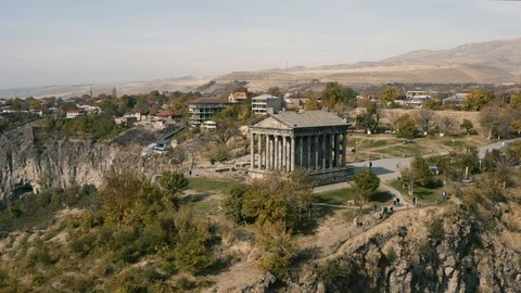 Garni temple in Armenia Stock Footage 119587482