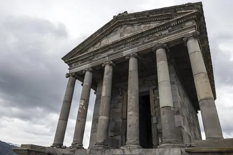 Garni temple, Hellenistic temple from the first century in Armenia Stock Photos