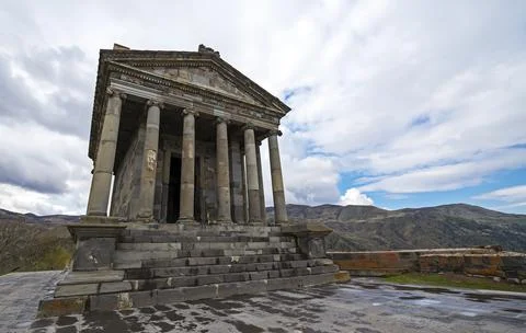 Garni temple, Hellenistic temple from the first century in Armenia Stock Photos