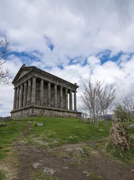 Garni temple, Hellenistic temple from the first century in Armenia Stock Photos