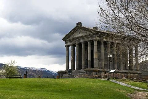 Garni temple, Hellenistic temple from the first century in Armenia Stock Photos