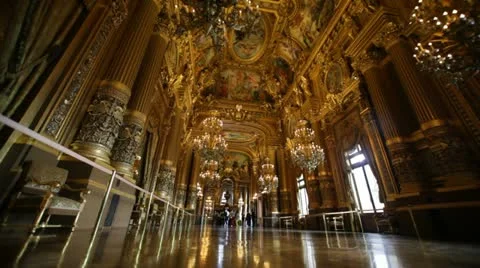 Garnier Opera in Paris Stock Footage 12570581