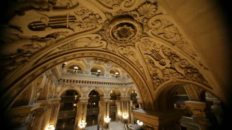 Garnier Opera in Paris Stock Footage 12570754