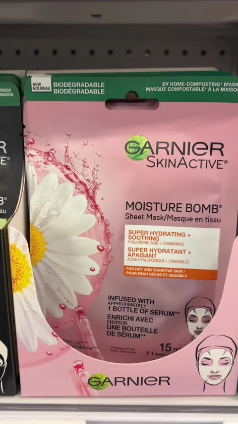 Garnier sheet masks Stock Footage 309473855