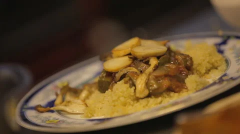 Garnish on a plate Stock Footage 42429385