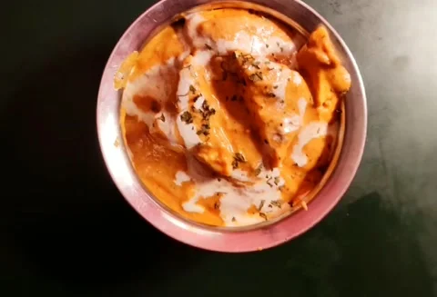 Garnishing Shahi paneer Video stock 202069590
