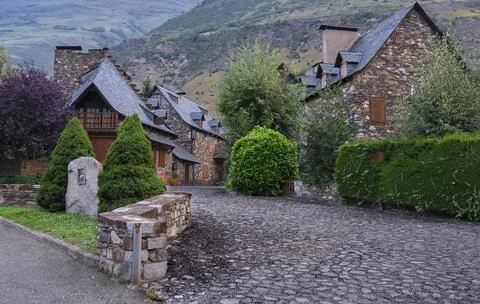 Garos Town, The Aran Valley, Spain, Europe Stock Photos