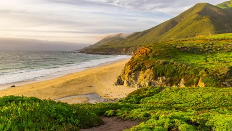 Garrapata Beach Time Lapse Stock Footage 160590758